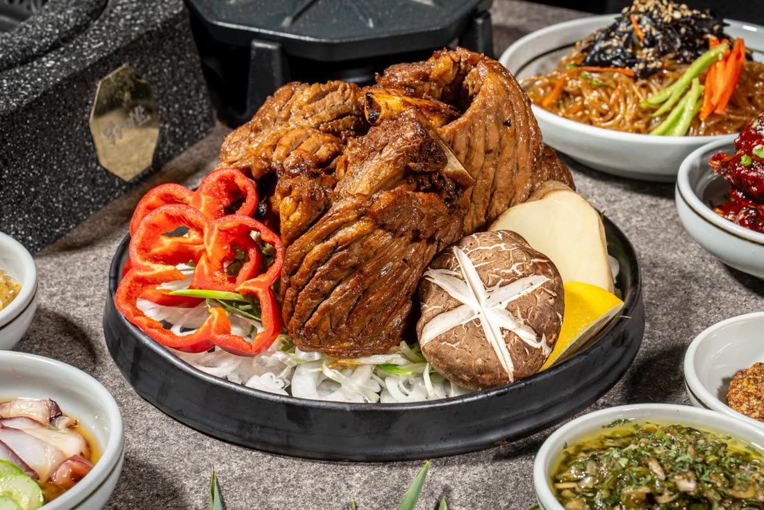 담양식 숯불 돼지 갈비