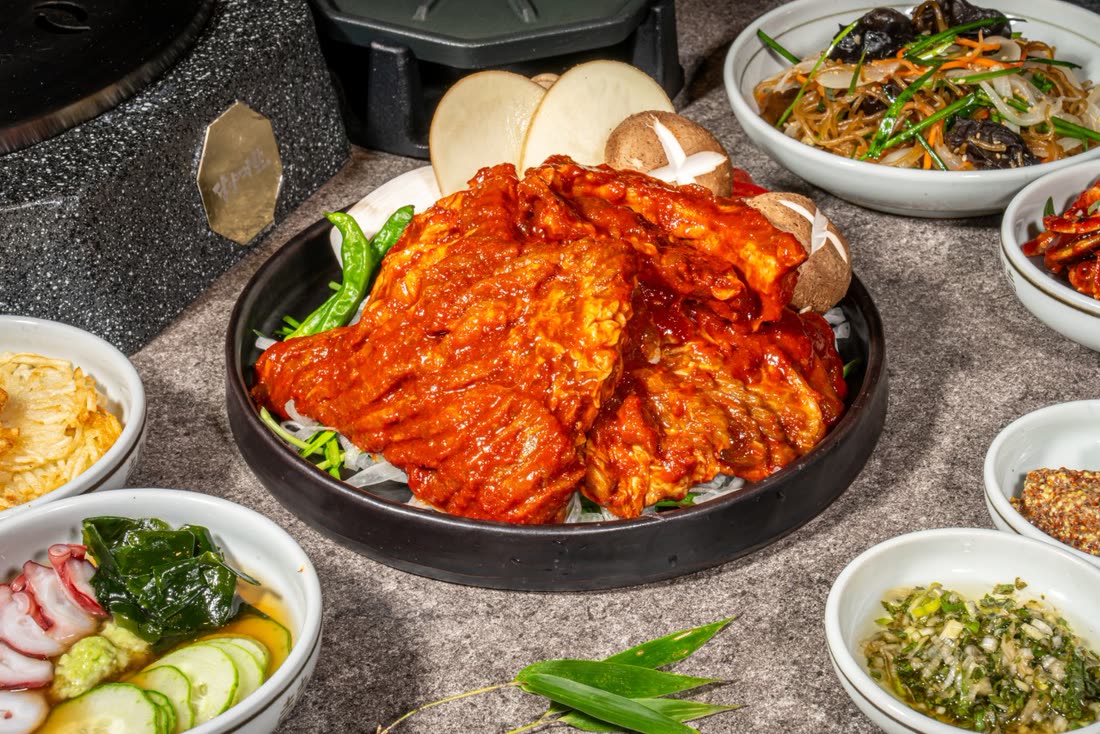 담양식 숯불 매운 돼지 갈비